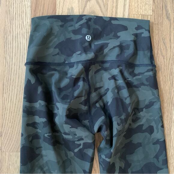 Lululemon Align Crop 21” Incognito Camo Multi Green - Picture 7 of 11